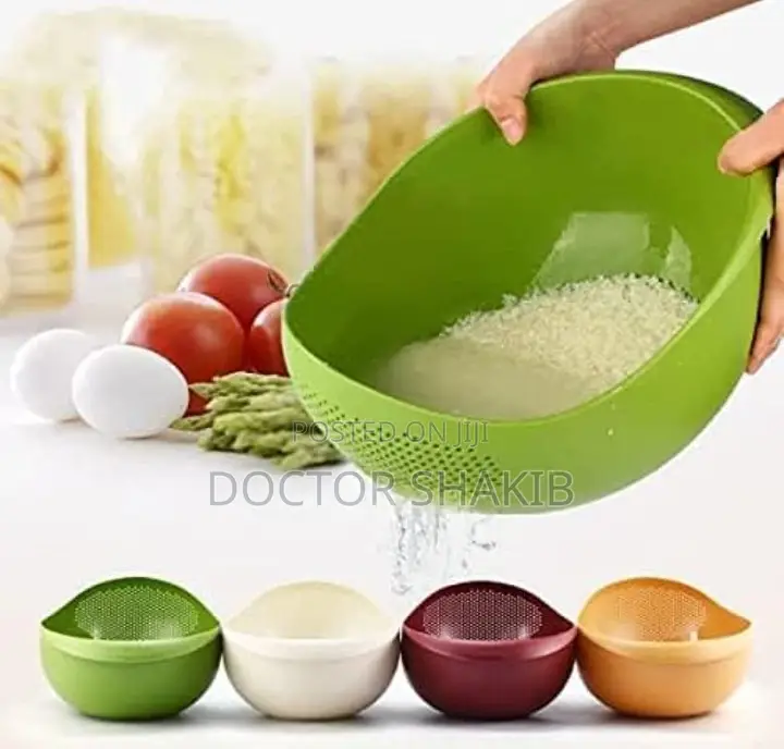 New Stylish Multicolor Rice Strainer Bowl