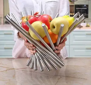 New Style Stainless Steel Rotational Fruit Basket/ Bowl