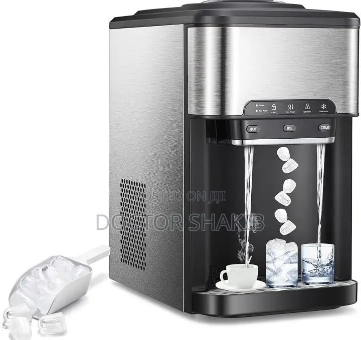 Countertop Ice Cubes Maker Machine - Black