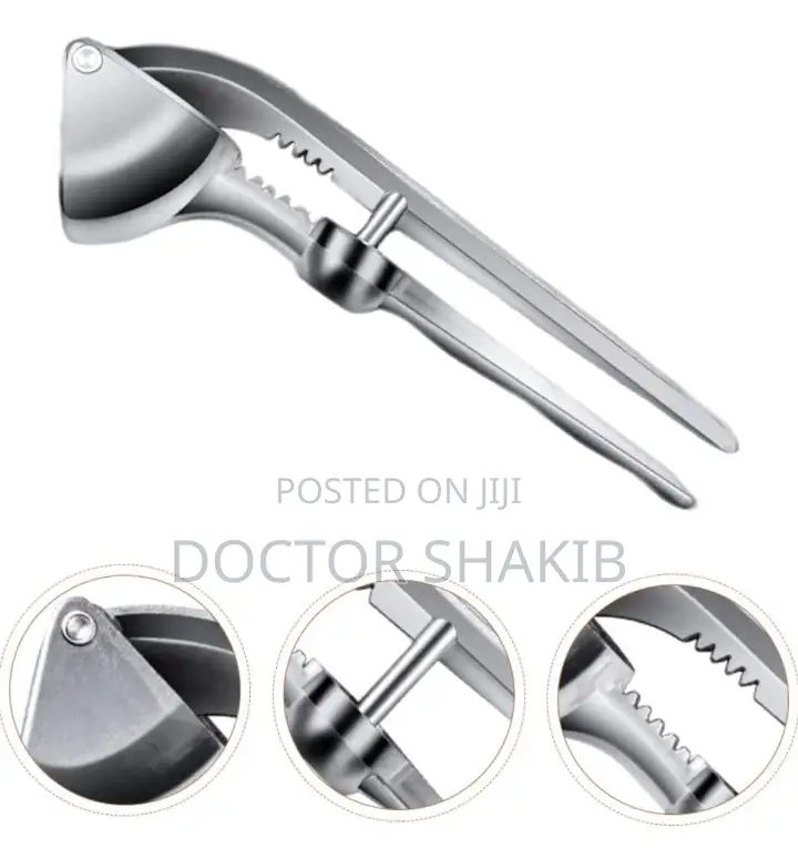 3 in 1 Stainless Steel Garlic Press/ Grinder