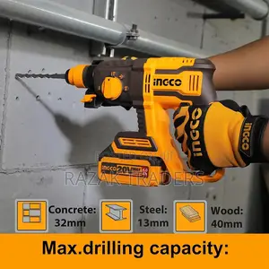 INGCO Cordless Hammer Drill Machine With Larger Battery