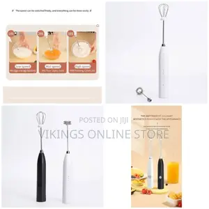 Rechargeable Electric Plastic Handle Mini Office Egg Beater