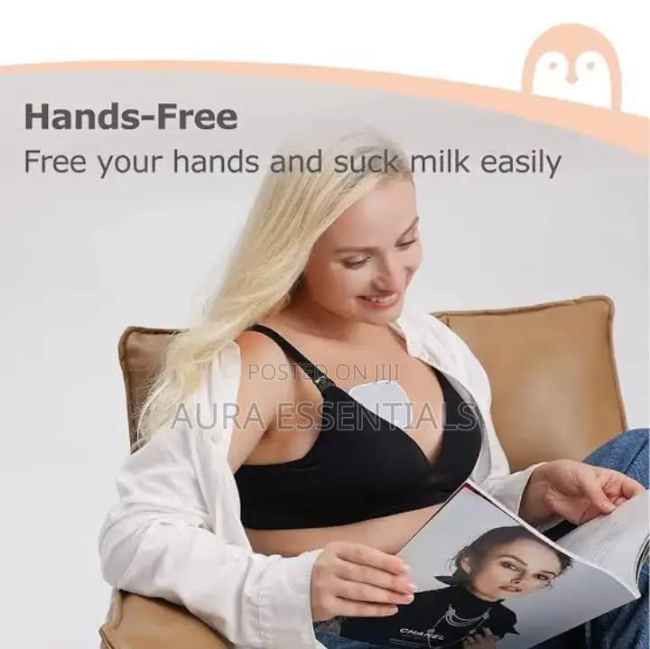 Noiseless Rechargeable Wearable Breast Pump
