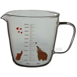 1000ml Heatproof Glass Beaker Measuring Cup With Handle-