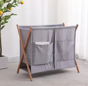 Torne Double Laundry Hamper Bag With Pockets