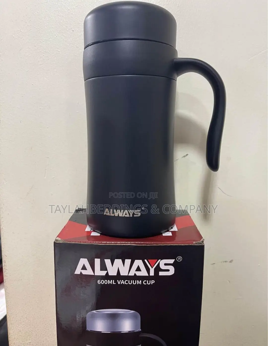 Stainless Steel Cup Travel Mug – Black