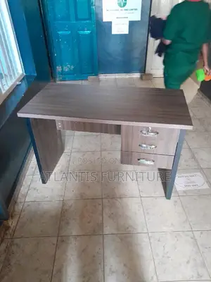 Office Table With Three Lockable Drawers