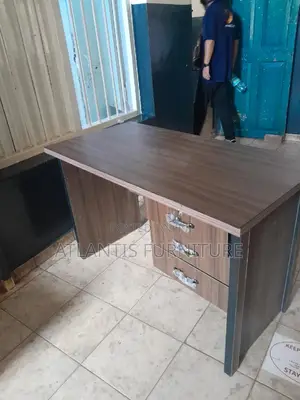 Office Table With Three Lockable Drawers