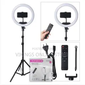Dimmable Nonpolar Ring Light 3 Color 12.5'', Black