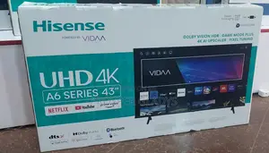 Hisense 43 Smart UHD Flat Screen Flameless.