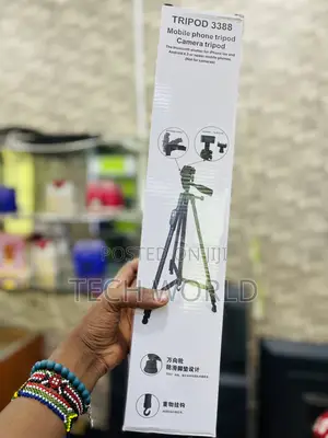 Tripod Stand. Mobile Phone. Camera