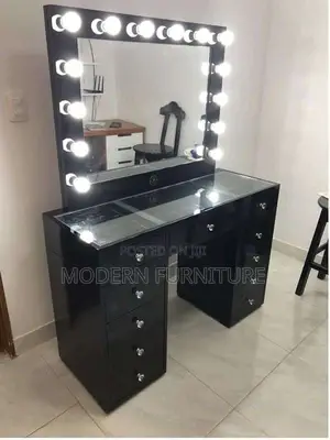 Black Make Up Station Table Call Us On