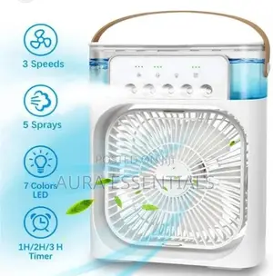 USB Cooling Fan 2 In 1 Desk Air Humidifier Fan