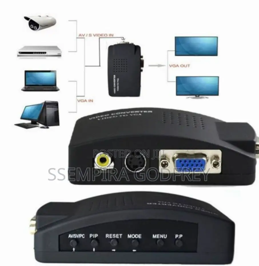 AV Video to VGA High Resolution Corvesion
