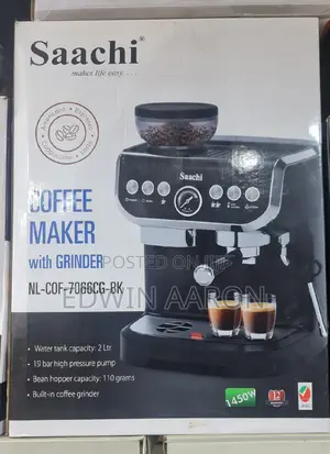 Saachi Commercial Coffee Maker With Grinder