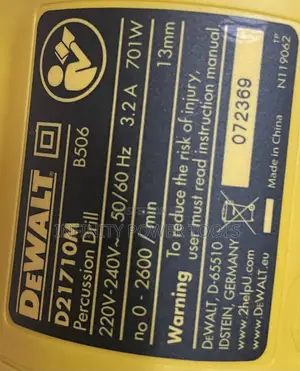 13mm Percussion Drill (Dewalt)