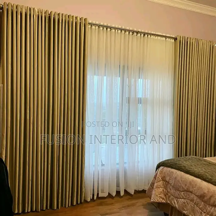 Quality Curtains Gold Metallic Curtain