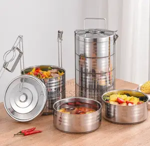 Silver Stainless Steel Lunch Box