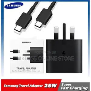 Samsung 25W USB-C Power Adapter With Type-C to C Cable-