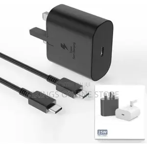 Samsung 25W USB-C Power Adapter With Type-C to C Cable-