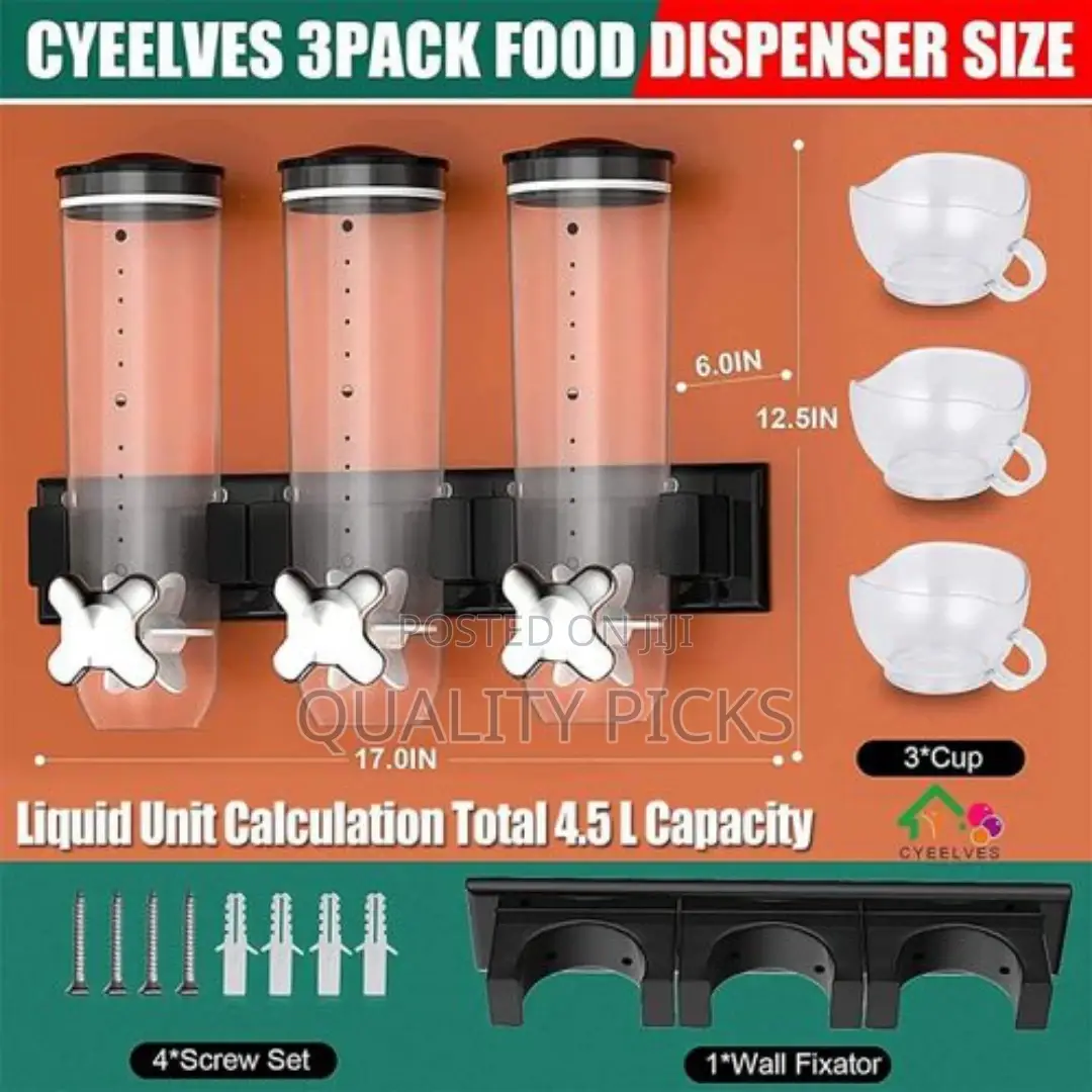 Wall Mounted Dry Food Dispenser
