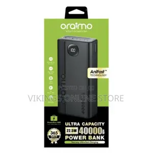 Oraimo 40000mah Power Bank PD USB-C - Black