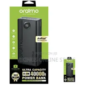 Oraimo 40000mah Power Bank PD USB-C - Black