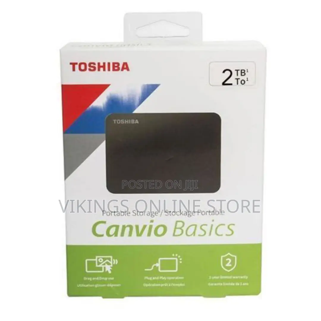 Toshiba 2TB External Hard Disk Drive 3.0 - Black