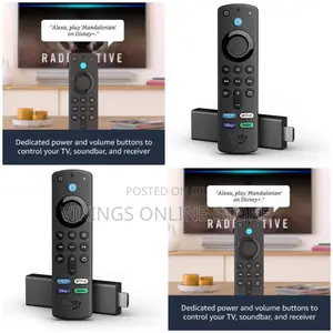 Amazon Fire TV Stick Remote With Built in Alexa - Black