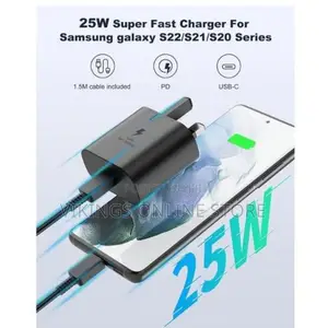 25W Pd Phone Charger, - Black,