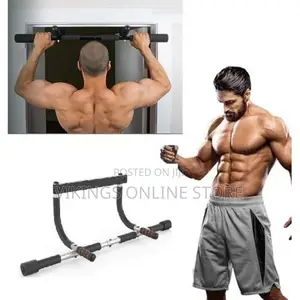 Total Body Workout Bar, Door or Floor Mounted Exerciser, -
