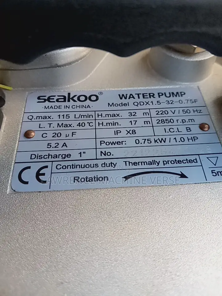 Submersible Water Pump 33m