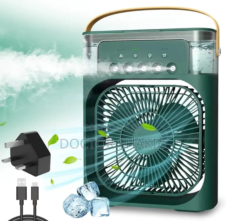 3 in 1 Air Humidifier Cooling USB Fan for Desk