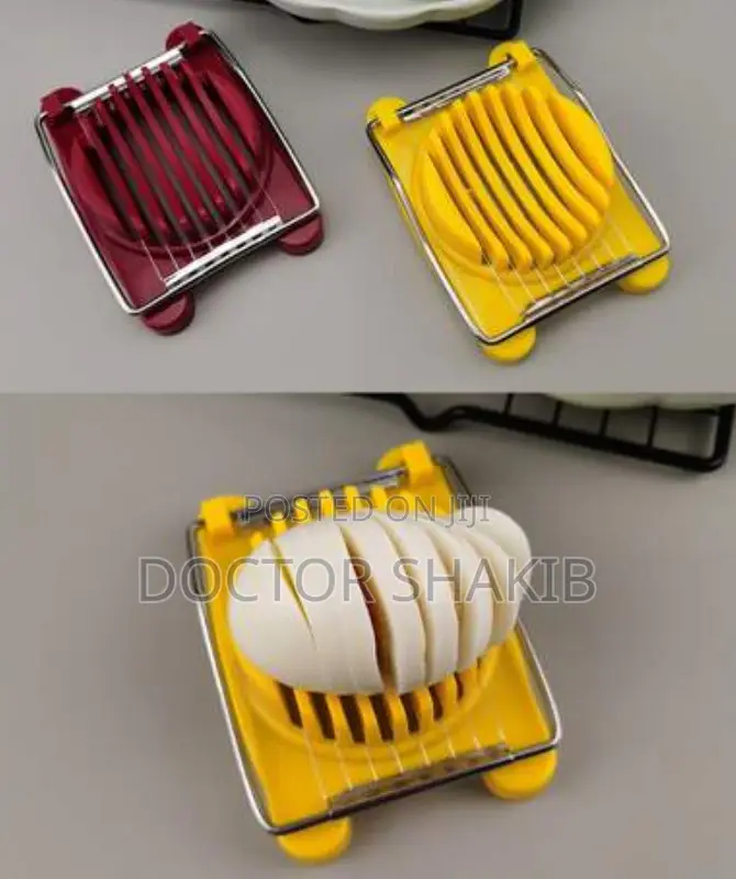 Durable Stainless Steel Hard Boiled Egg Slicer/ Cutter