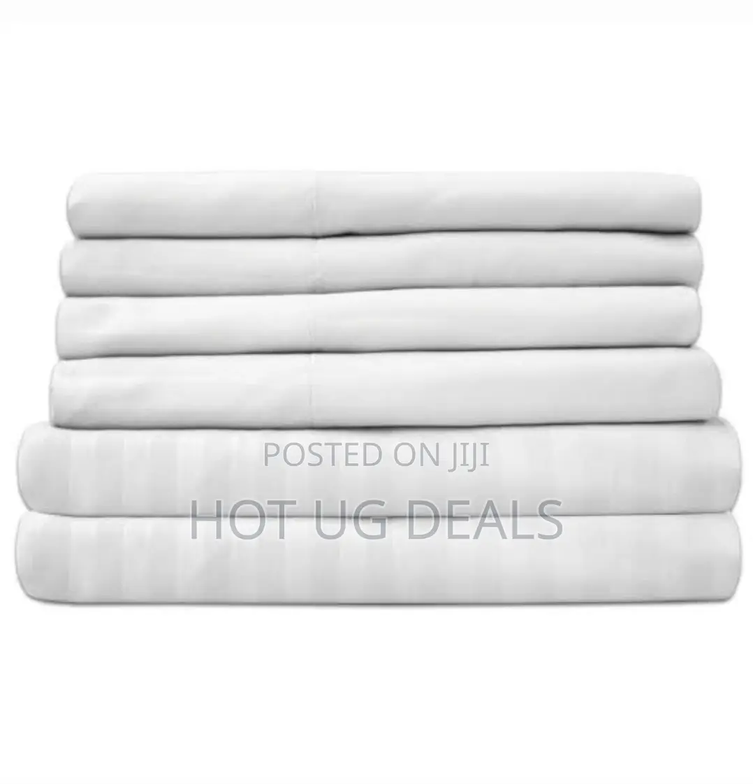 6x6 6pcs Hotel Collection Striped Bedsheets 4 Pillowcases