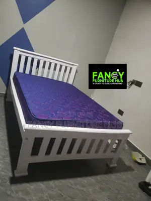 4x6 White Barcode Bed