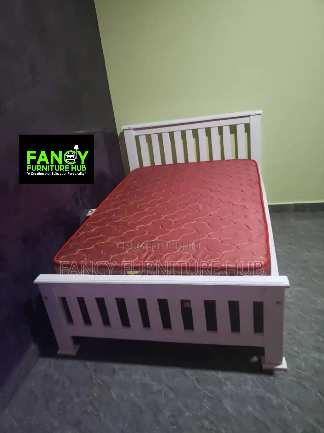 4x6 White Barcode Bed