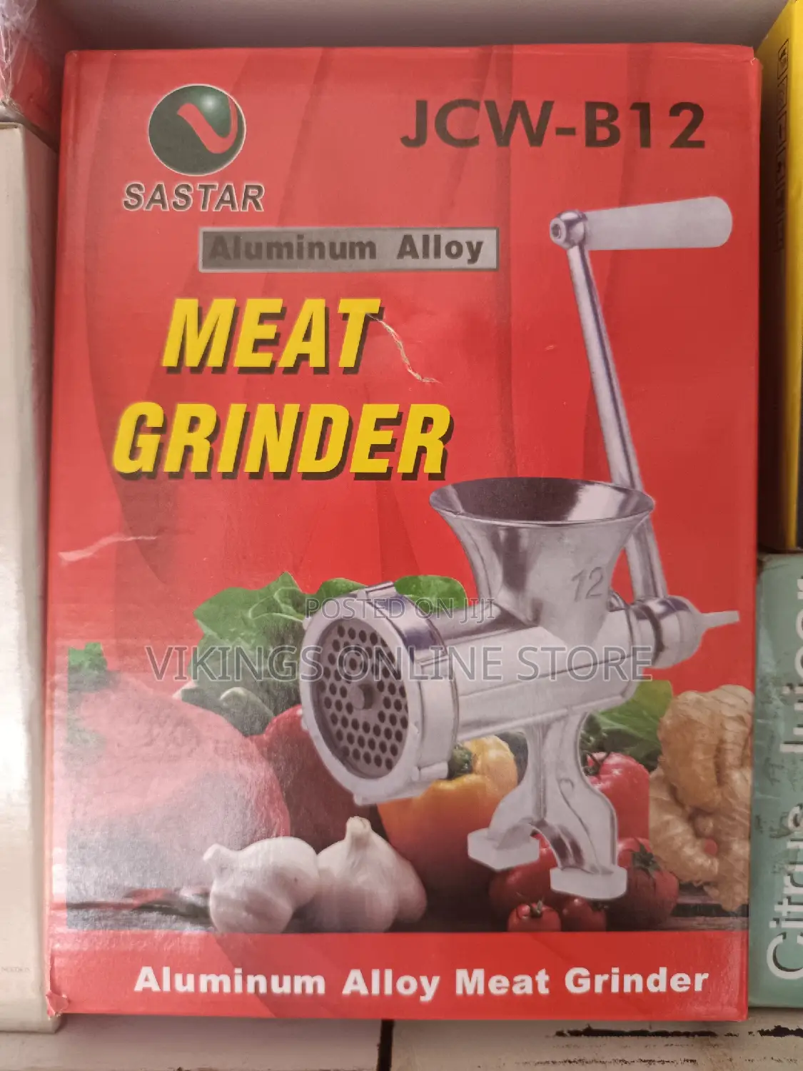 12" Manual Aluminum Meat Grinder