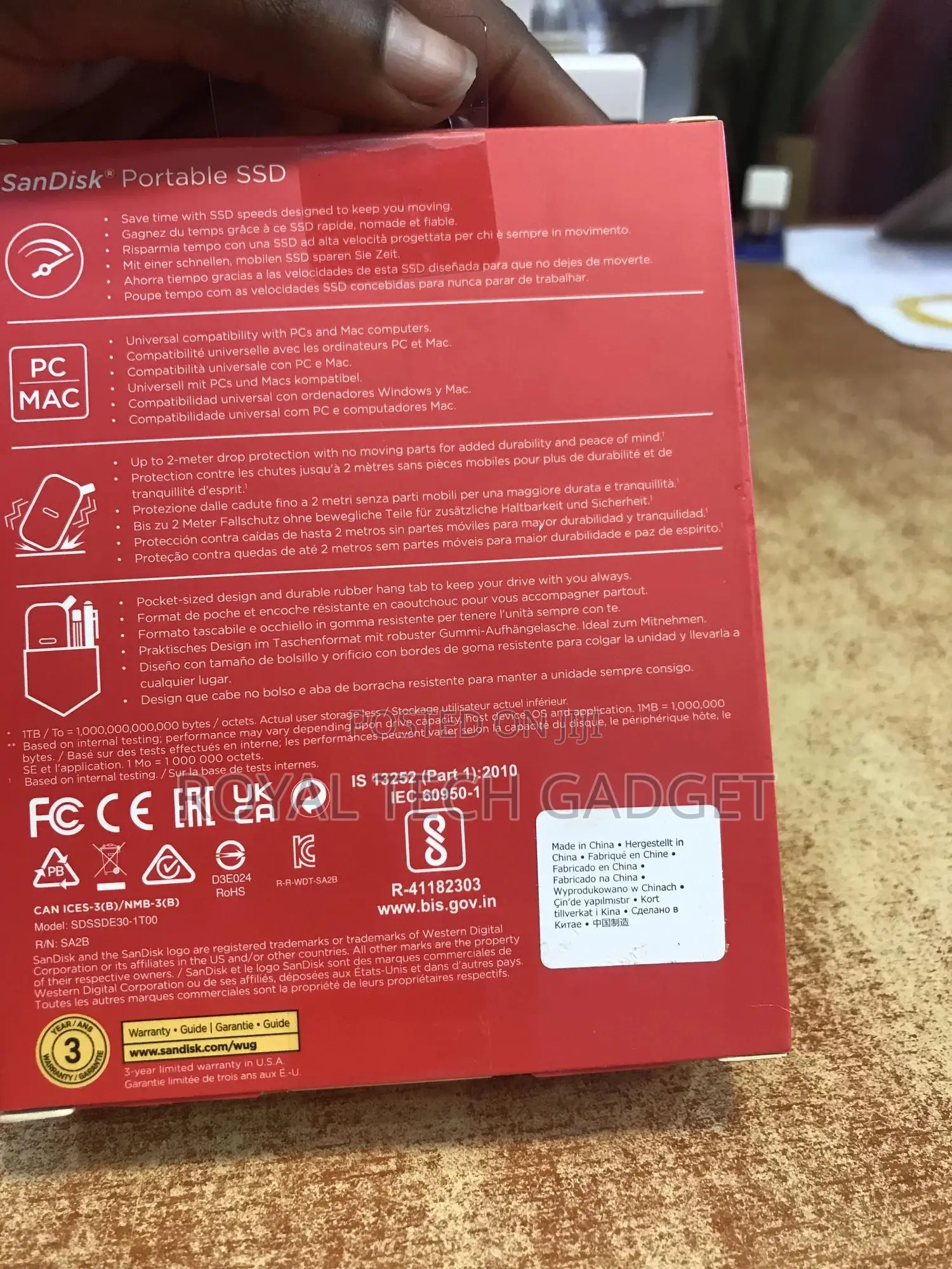 1tb Sandisk External Portable SSD