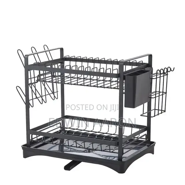2 Tier Dish Rack With Drip Tray