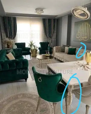 Home Interior Furniture Package of Sofa Set and Dining Table