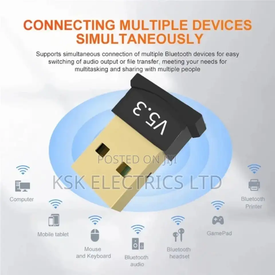 5.3 Adapter Wireless Bluetooth 5.1 Dongle Adapter for PC