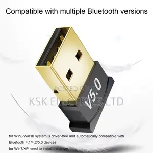 USB Bluetooth-Compatible 5.0 Adapter Drive-Free Wireless