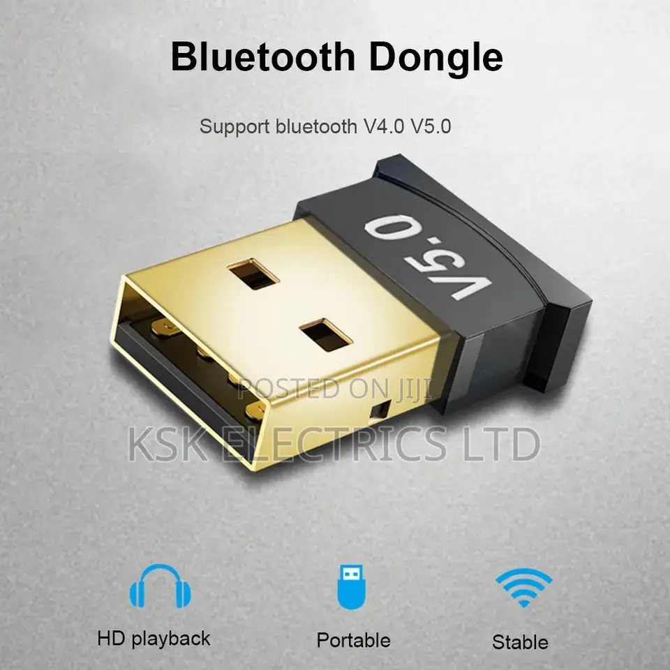 USB Bluetooth-Compatible 5.0 Adapter Drive-Free Wireless