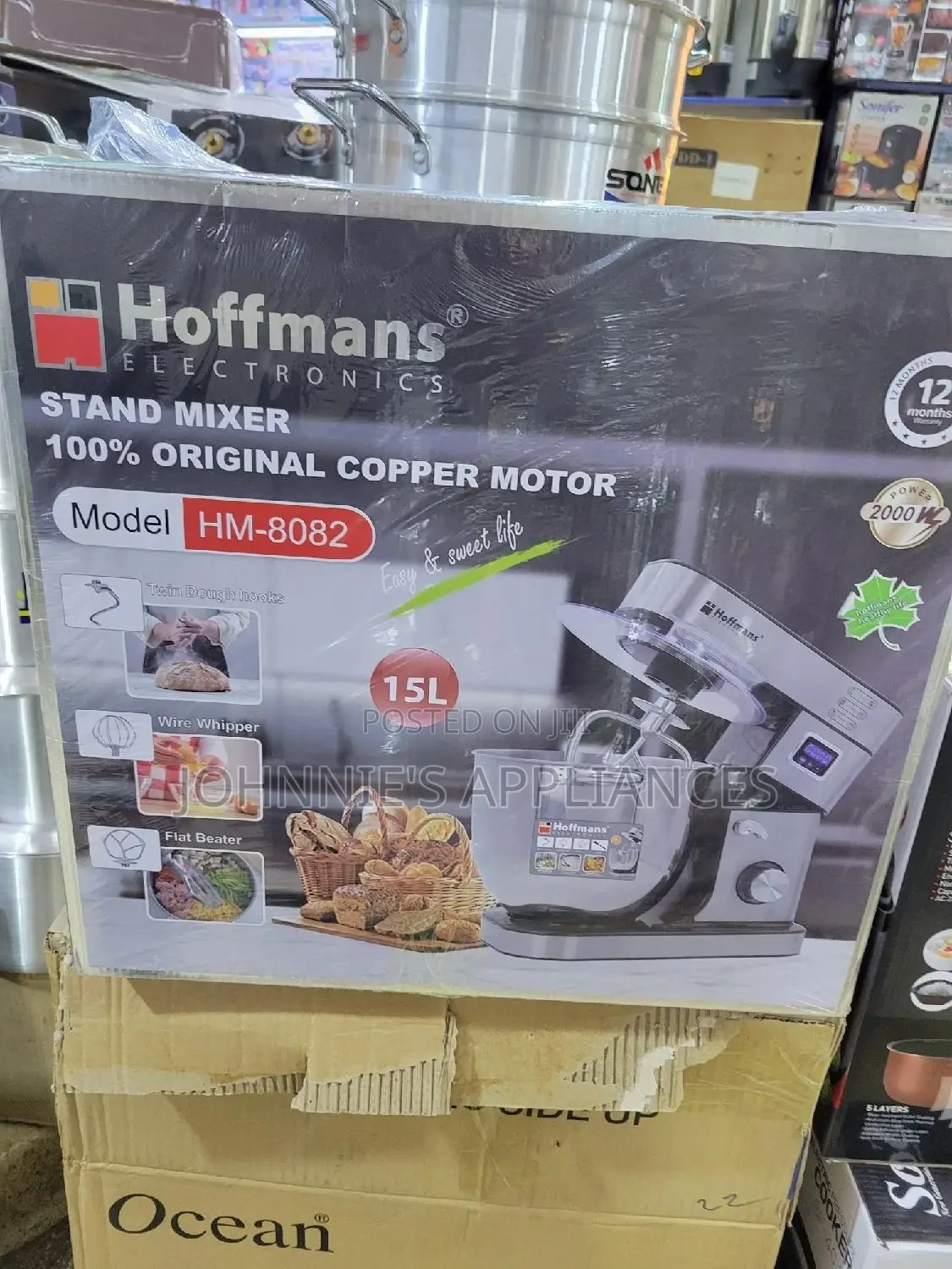 Hoffman Stand Mixer Commercial Use 100%Cooper 15l