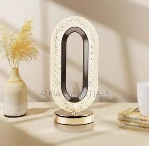 LED Crystal Table Oval Shaped Decorative Night Lamp