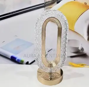 LED Crystal Table Oval Shaped Decorative Night Lamp