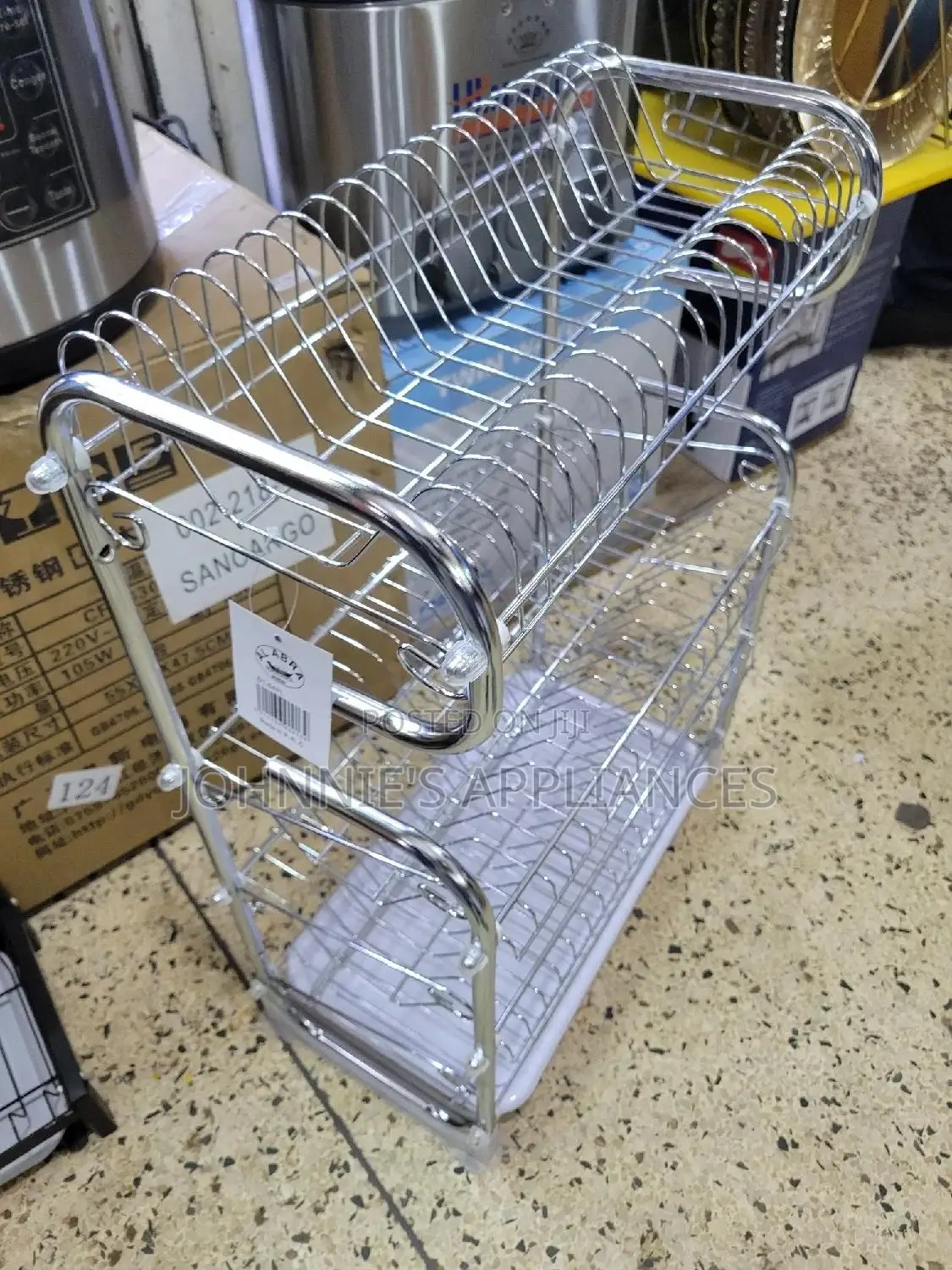 Strong Stainless Steel Dish Drainer Rack 4layers