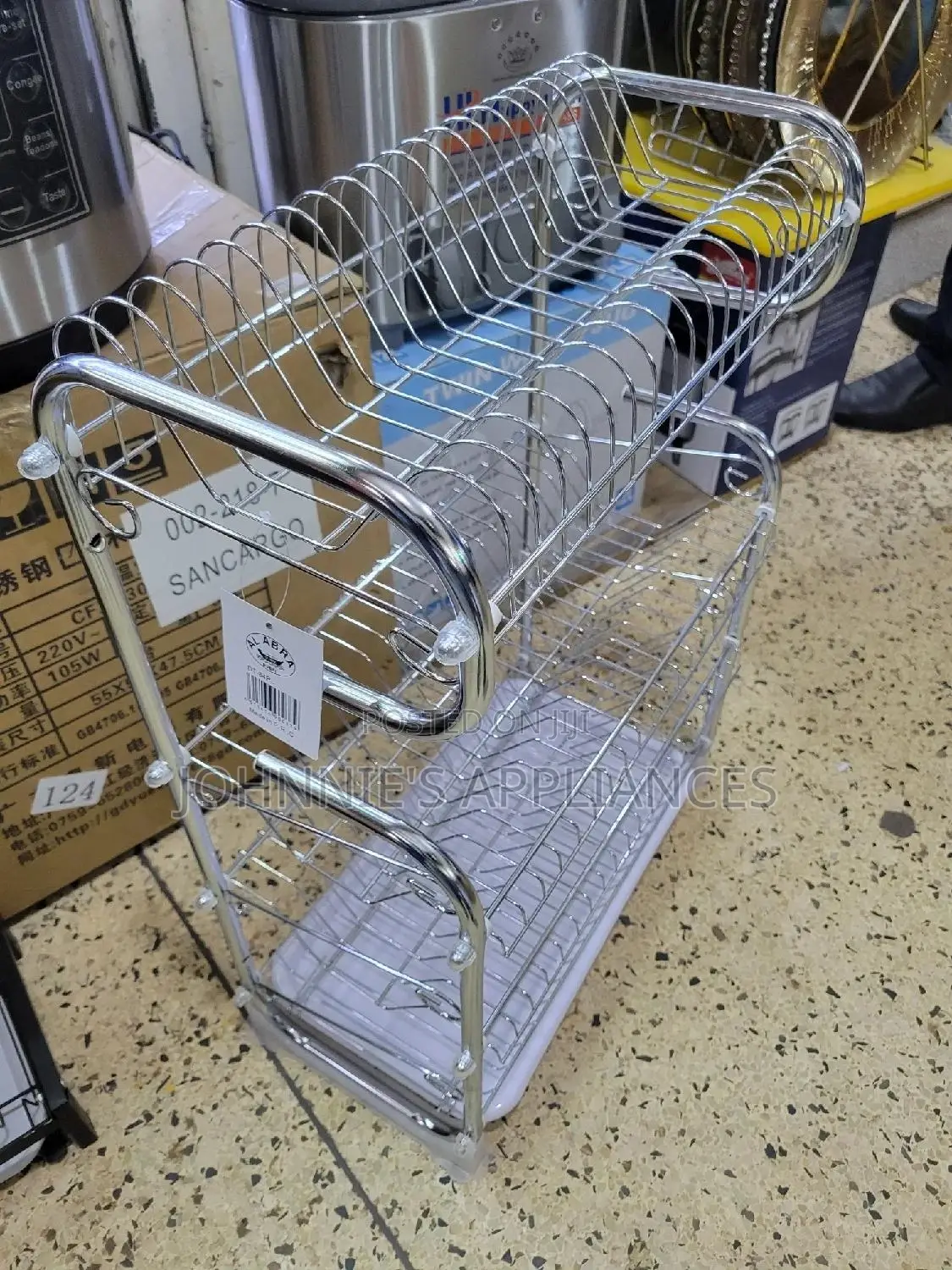 Strong Stainless Steel Dish Drainer Rack 4layers