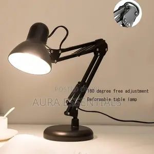Vintage Black Metal Pixar Type Desk Lamp